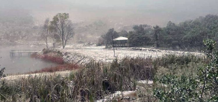 Intensa nevada se registra en Chalchihuites