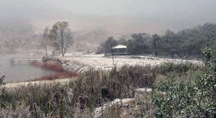 Intensa nevada se registra en Chalchihuites
