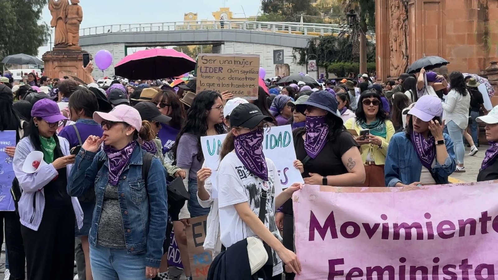 Mujeres y niñas marchan en Zacatecas para exigir justicia, seguridad y respeto a sus derechos