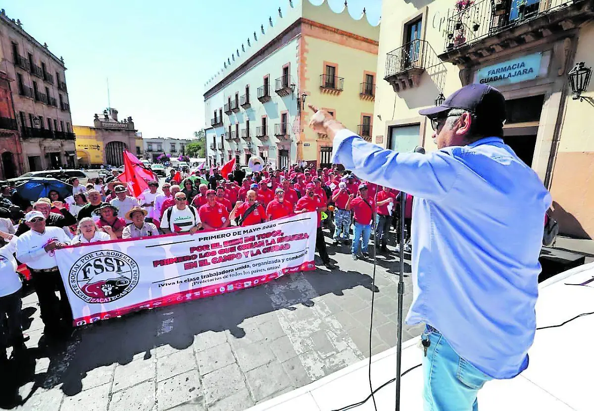 Histórica movilización sindical; miles exigen justicia laboral y mejores salarios