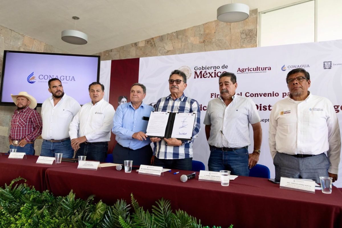 Zacatecas modernizará riego con inversión de 1,662 mdp